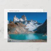 Natur Inspirationen Patagonia Berge Tarn Postkarte (Vorne/Hinten)