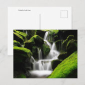 Natur-Inspirationen Wasserfall in Südkorea Postkarte (Vorne/Hinten)