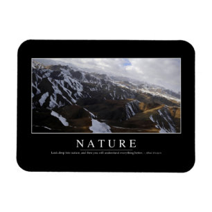 Natur: Inspirierend Zitat Magnet