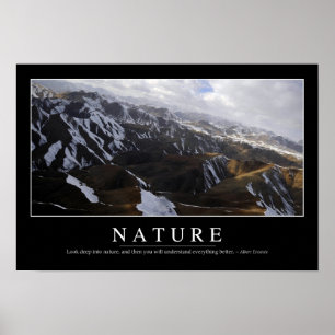 Natur: Inspirierend Zitat Poster