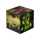 Natur Inspiriert 4" Foto Cube Würfel (Rückseite Schrägansicht)