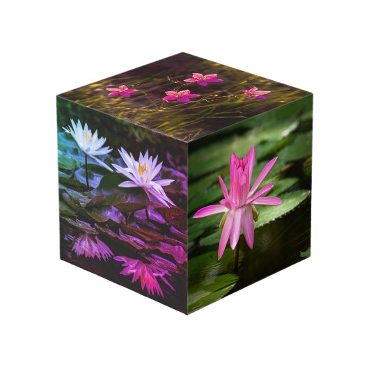 Natur Inspiriert 4" Foto Cube Würfel (Vorderseite Schrägansicht)