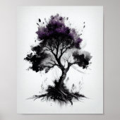 Natur Inspiriert Baumskizze für Zuhause Poster (Vorne)