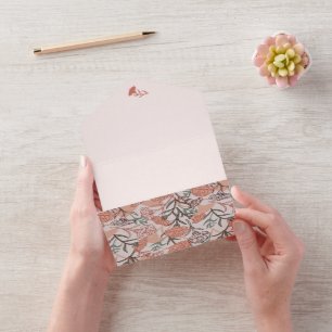 Natur Inspiriert Blütenmuster: Muster der Blume Ca All In One Einladung