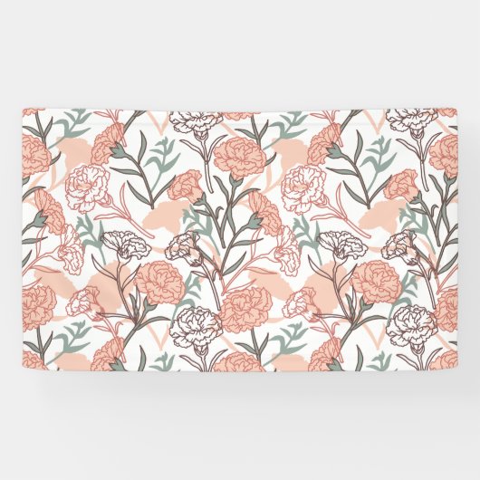 Natur Inspiriert Blütenmuster: Muster der Blume Ca Banner (Horizontal)