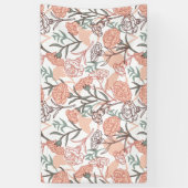 Natur Inspiriert Blütenmuster: Muster der Blume Ca Banner (Vertikal)