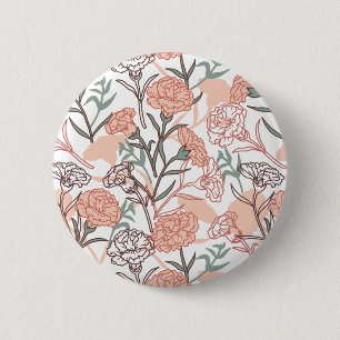 Natur Inspiriert Blütenmuster: Muster der Blume Ca Button
