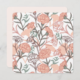 Natur Inspiriert Blütenmuster: Muster der Blume Ca Einladung