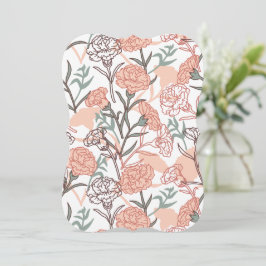 Natur Inspiriert Blütenmuster: Muster der Blume Ca Einladung