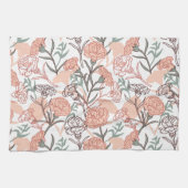 Natur Inspiriert Blütenmuster: Muster der Blume Ca Geschirrtuch (Horizontal)