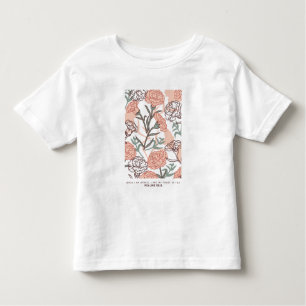 Natur Inspiriert Blütenmuster: Muster der Blume Ca Kleinkind T-shirt