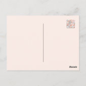 Natur Inspiriert Blütenmuster: Muster der Blume Ca Postkarte (Rückseite)