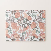 Natur Inspiriert Blütenmuster: Muster der Blume Ca Puzzle (Horizontal)