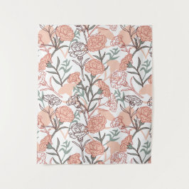 Natur Inspiriert Blütenmuster: Muster der Blume Ca Wandteppich