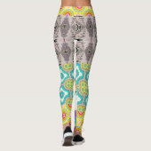 NATUR-INSPIRIERT DESIGNER COLLAGE LEGGINGS (Rückseite)