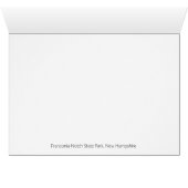 Natur Inspiriert leere Grußkarte (Innenansicht Horizontal (Unten))