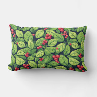 Natur Inspiriert Muster mit lebendigen grünen Blät Lendenkissen
