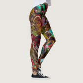 Natur Inspiriert Paint Spritzer Rainbow Abstrakt Leggings (Rechts)