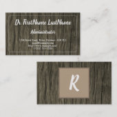 Natur-inspirierte Verwalter-Geschäfts-Karte Visitenkarte (Vorne/Hinten)