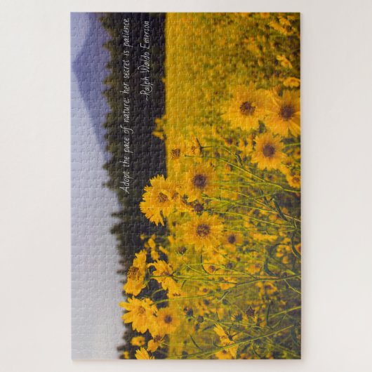 Natur ist geduldiges Zitat-Puzzlespiel (1014 Puzzle (Vertikal)