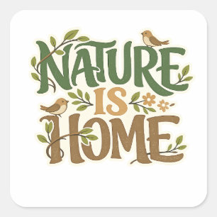 Natur ist Heimat Eco Natur Aufkleber