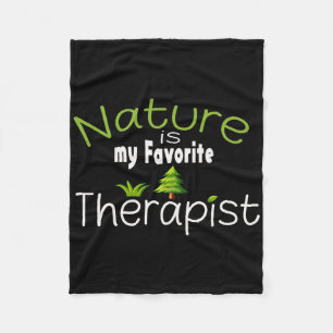 Natur ist mein bevorzugter Therapeut Mental Health Fleecedecke