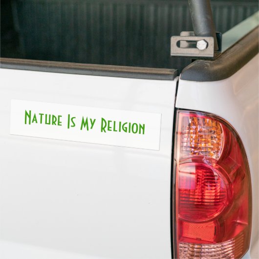 Natur ist meine Religion Autoaufkleber (Auf Lkw)