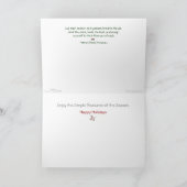 ***Natur: Jede Jahreszeit leben: Waldenteich Feiertagskarte (Innenseite)