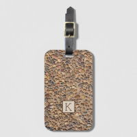 Natur-Kiesel entsteint Foto mit Monogramm