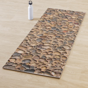 Natur-Kiesel entsteint Foto Yogamatte