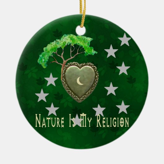 Natur-Kirche Keramikornament (Vorne)