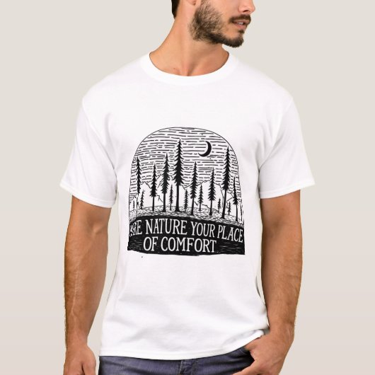 Natur-Komfort-Wald T-Shirt (Vorderseite)