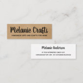 Natur | Kunst und Handwerk Mini Visitenkarte (Vorne/Hinten)