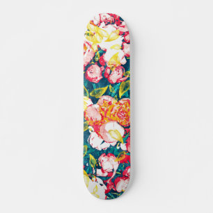 Natur lächelt in Blume Skateboard