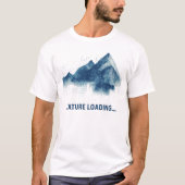 Natur-Ladung... Abstrakte Berge T-Shirt (Vorderseite)