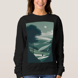 Natur Landschaft Minimalist Sweatshirt