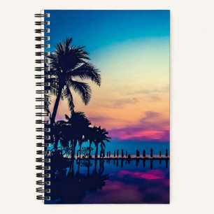 Natur Landschaft Pool Palmen-25925 Notizblock