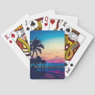 Natur Landschaft Pool Palmen-25925 Spielkarten