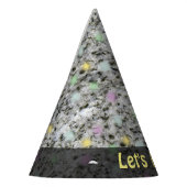 Natur lässt Felsen-Geologie-Granit-Pastelle jeder Partyhütchen (Links)