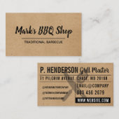 Natur | Layout | GRILLEN Visitenkarte (Vorne/Hinten)