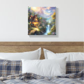 Natur- Leinwand (Glanz) (Insitu (Schlafzimmer))