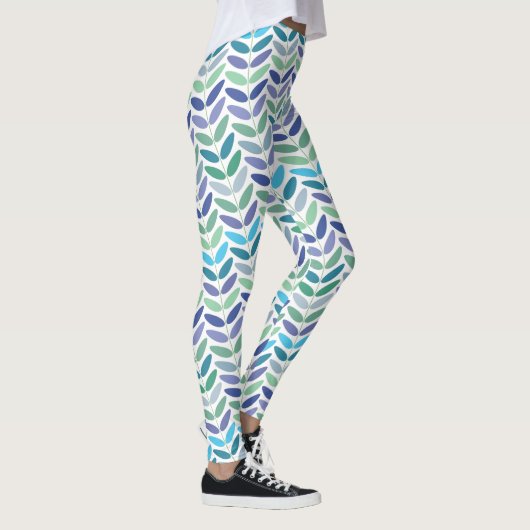 Natur-Liebhaber-Blumenniederlassungs-Muster Leggings (Rechts)