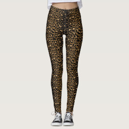 Natur liebt Tierdruckleopard Druckpunk Leggings