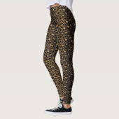 Natur liebt Tierdruckleopard Druckpunk Leggings (Links)