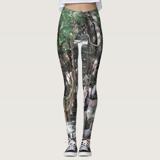 Natur liebt vielseitige Naturfarben in Leggings (Vorderseite)