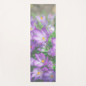 Natur Lila Crocus Blume Yogamatte (Vorderseite)