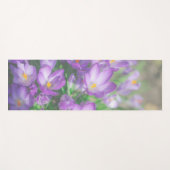Natur Lila Crocus Blume Yogamatte (Vorderseite (Horizontal))