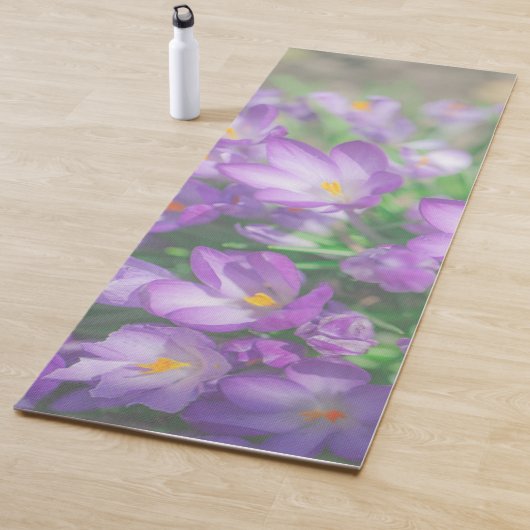 Natur Lila Crocus Blume Yogamatte (Beispiel)
