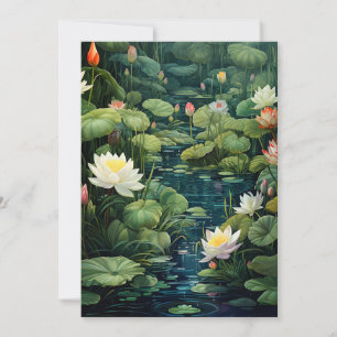Natur Lotus Water Lily Pond Landschaft Ankündigung