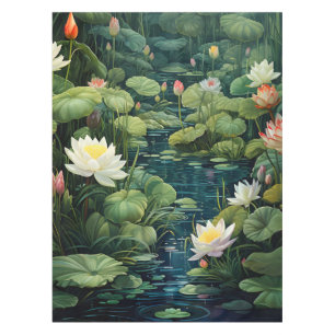 Natur Lotus Water Lily Pond Landschaft Tischdecke